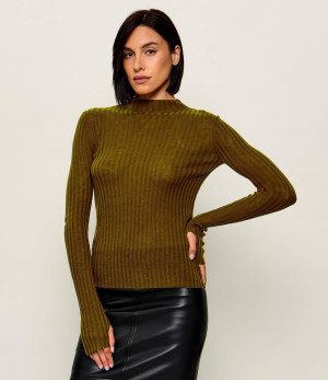 Pinko Wełniany półgolf Muggito | Slim Fit