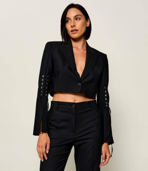 Pinko Żakiet Corvette | Cropped Fit | z dodatkiem wełny