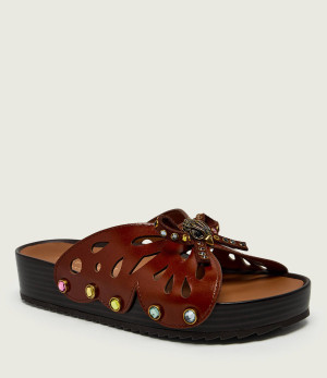 Kurt Geiger Skórzane klapki BOHO BUTTERFLY