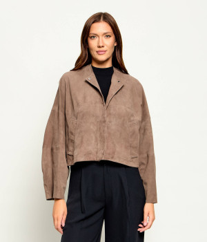 MAX&Co. Kurtka Mcocurva | Loose fit | zamsz
