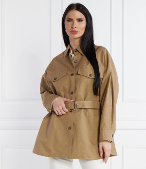 Weekend MaxMara Kurtka Vicario | Relaxed fit | z dodatkiem lnu