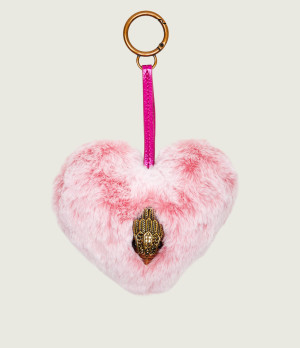 Kurt Geiger Zawieszka HEART F FUR CHARM | shearling