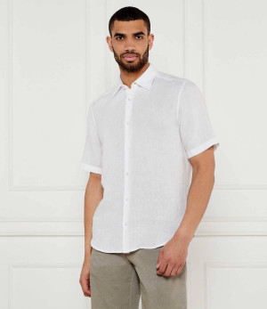 BOSS ORANGE Lniana koszula Rash_2_M | Regular Fit