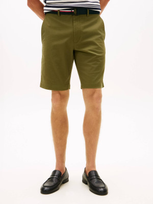 Tommy Hilfiger Szorty chino + pasek Denton | Slim Fit