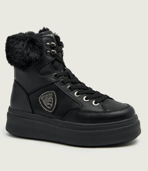 BLAUER Skórzane trapery EMERY01