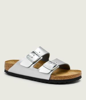 Birkenstock Klapki Arizona BS | z dodatkiem skóry | narrow fit