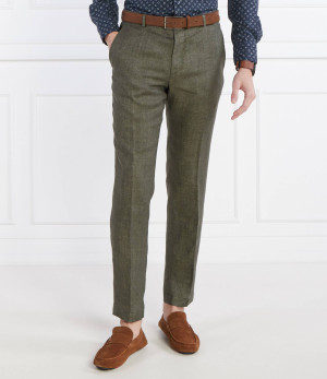 Joop! Lniane spodnie JT-18Hank | Slim Fit