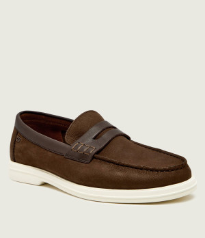 Tommy Hilfiger Skórzane loafersy HILFIGER MIX