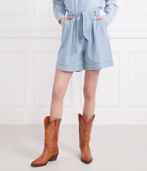 Pinko Szorty + pasek CIRCUITO | Relaxed fit