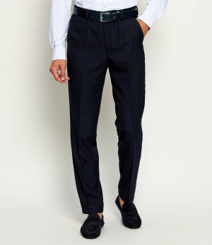 HUGO Wełniane spodnie Tom263E2X | Modern fit
