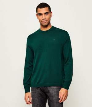 Calvin Klein Wełniany sweter | Regular Fit