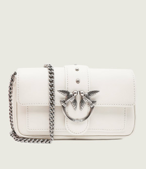Pinko Skórzana torebka na ramię LOVE ONE POCKET C