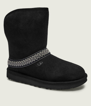 UGG Śniegowce CLASSIC SHORT CRESCENT | wełna | zamsz