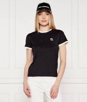 Karl Lagerfeld T-shirt ikon patch | Slim Fit