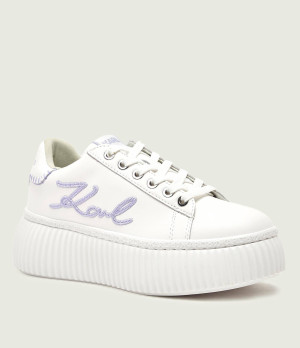 Karl Lagerfeld Skórzane sneakersy KREEPER LO