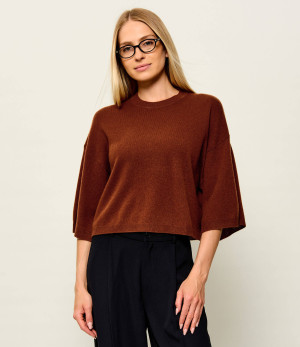 Marella Kaszmirowy sweter Mllordine | Cropped Fit
