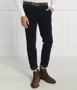 Tommy Hilfiger Spodnie chino BLEECKER CHINO CORDUROY GMD | Slim Fit