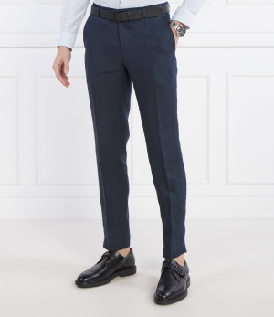 Joop! Lniane spodnie chino JT-18Hank | Slim Fit