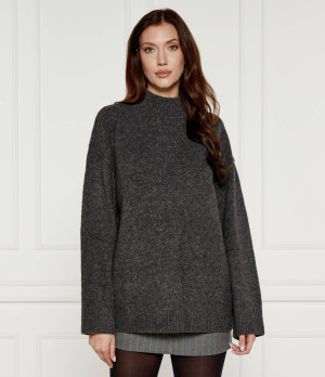 Samsøe Samsøe Wełniany sweter SACELESTE | Oversize fit