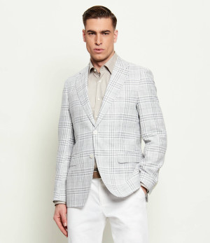 BOSS BLACK Marynarka H-Hutson-262 | Regular Fit | z dodatkiem lnu