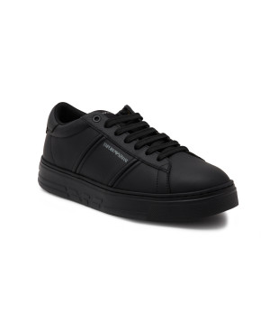 Emporio Armani Skórzane sneakersy