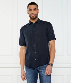 BOSS ORANGE Lniana koszula Rash_2_M | Regular Fit