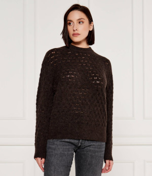 Samsøe Samsøe Wełniany sweter Saanour | Classic fit