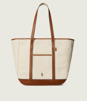 POLO RALPH LAUREN Shopperka | z dodatkiem skóry