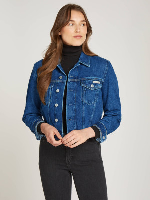 Calvin Klein Jeans Jeansowa kurtka 90s | Cropped Fit