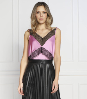 BOSS BLACK Satynowy top Ilacea | Regular Fit