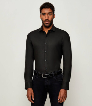 Calvin Klein Koszula | Slim Fit | z dodatkiem wełny