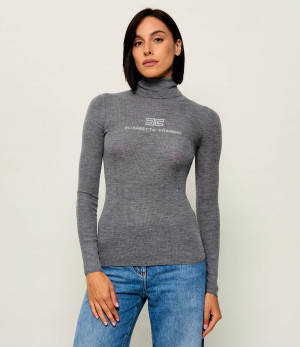 Elisabetta Franchi Wełniany golf | Slim Fit