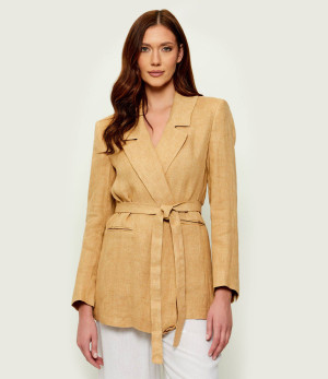 Marella Lniana marynarka Mllmodico | Regular Fit