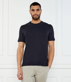 BOSS BLACK T-shirt H-Taut 28 | Regular Fit | z dodatkiem lnu