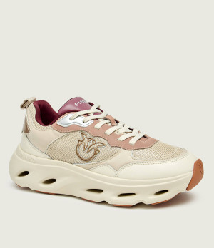 Pinko Skórzane sneakersy PINK 09