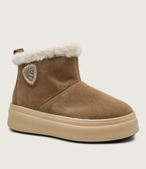 BLAUER Śniegowce EMERY02 | zamsz | shearling