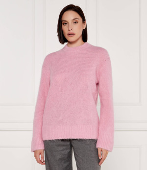 Samsøe Samsøe Wełniany sweter SAJOAN | Loose fit