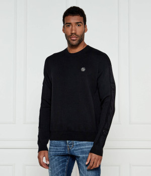 Philipp Plein Wełniany sweter | Regular Fit