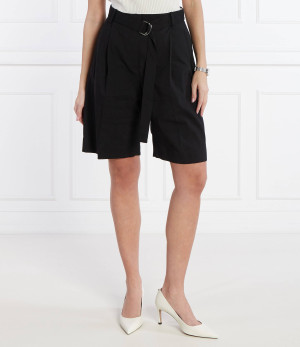 BOSS BLACK Lniane bermudy Tannah1 | Relaxed fit