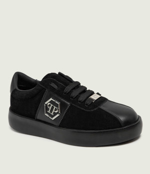 Philipp Plein Sneakersy Hexagon | zamsz | z dodatkiem skóry