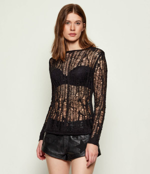 One Teaspoon Bluzka CINCHED IN LADDERED | Slim Fit