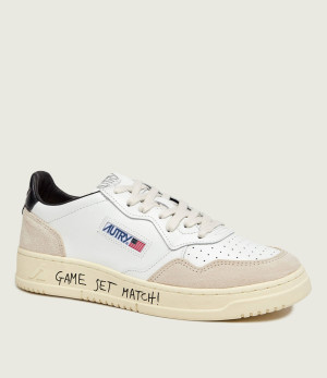 Autry Skórzane sneakersy Medalist Low | zamsz