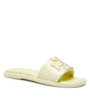 TORY BURCH Skórzane klapki DOUBLE T
