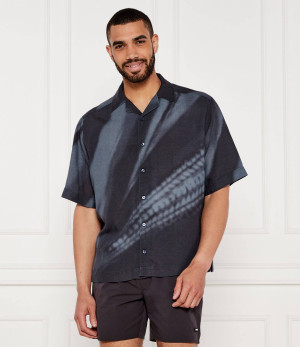 BOSS ORANGE Koszula Lapisy_M | Relaxed fit | z dodatkiem lnu