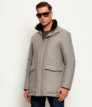 Tombolini Wełniana kurtka | Regular Fit | shearling