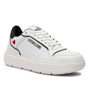 Love Moschino Skórzane sneakersy