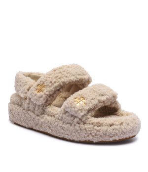 TORY BURCH Sandały Kira | z dodatkiem skóry | shearling