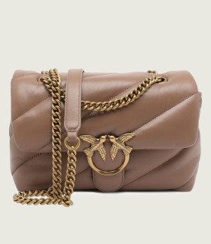 Pinko Skórzana torebka na ramię LOVE CLASSIC