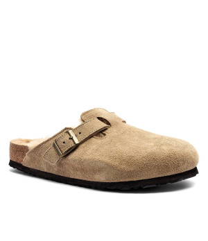 Birkenstock Ocieplane mule LEVE | regular fit | z dodatkiem wełny | zamsz
