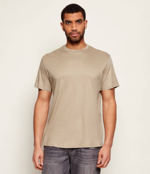 GUESS T-shirt | Regular Fit | z dodatkiem jedwabiu